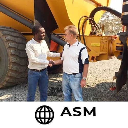 ASM Global. Two men shaking hands